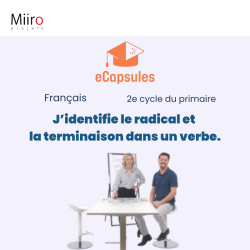 J'identifie le radical et la terminaison dans un verbe